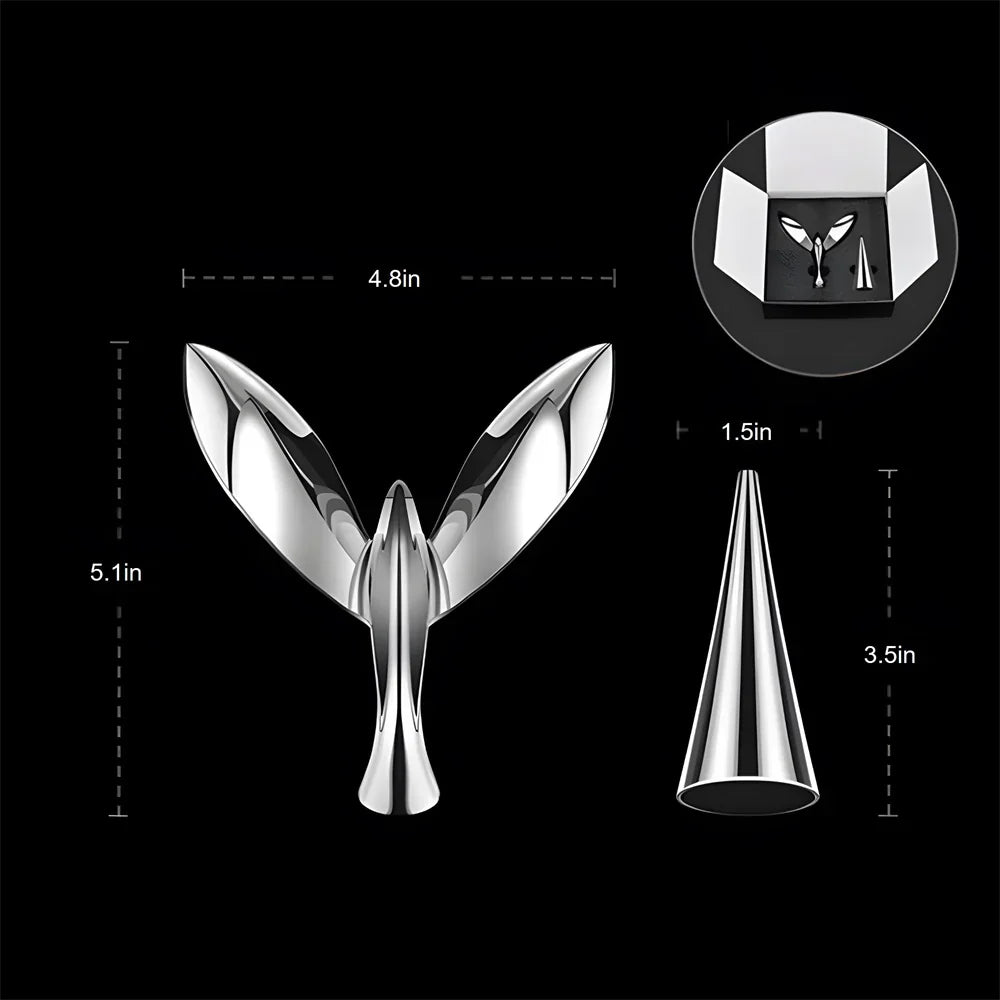 Flying Bird Bottle Opener (Zinc alloy, Silver)