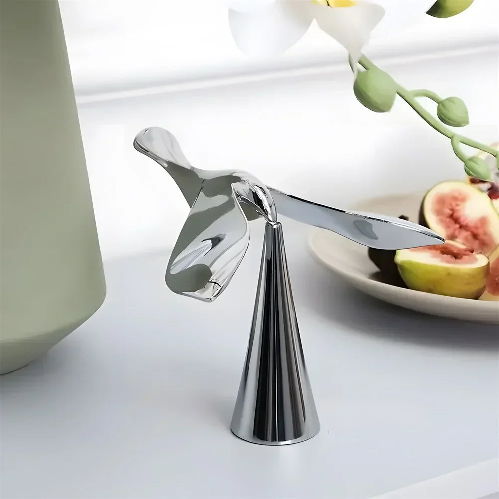 Flying Bird Bottle Opener (Zinc alloy, Silver)