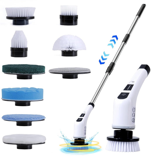 Cleanistic™         Electric Spin Scrubber (9-in-1)