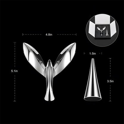 Flying Bird Bottle Opener (Zinc alloy, Silver)