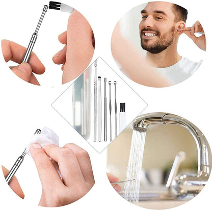 EarEase Pro 6-Piece Stainless Steel Ear Cleaning Kit (BUY 1 GET 1 FREE)